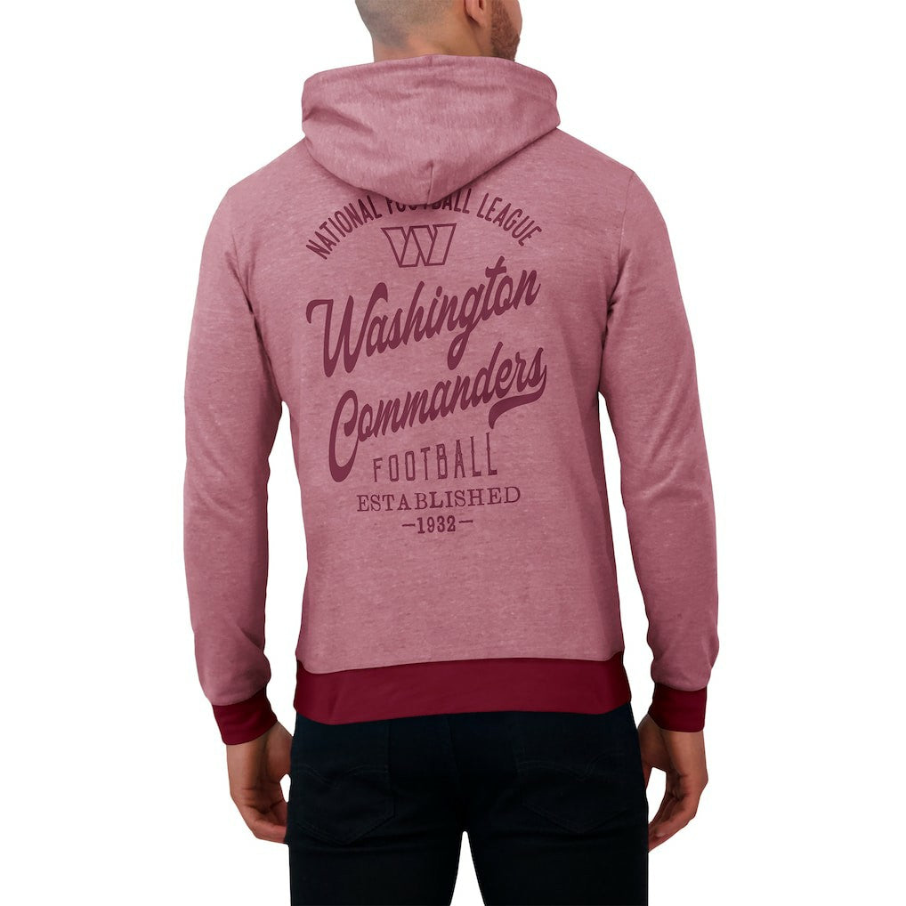 Fanatics Washington Commanders Darius Rucker Collection Tonal Knit Pullover Hoodie Burgundy