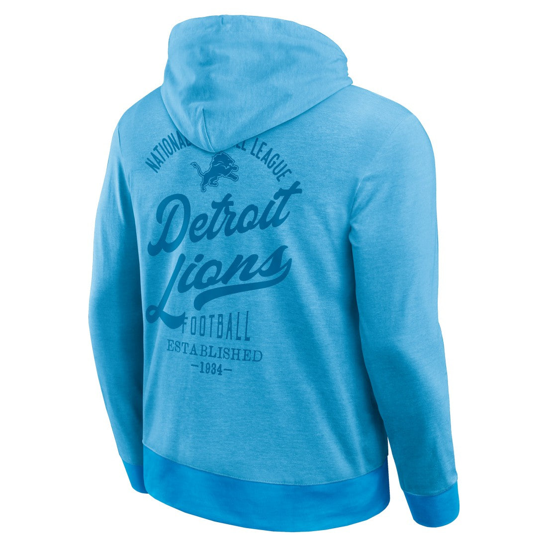 Fanatics Detroit Lions Darius Rucker Collection Tonal Knit Pullover Hoodie Blue