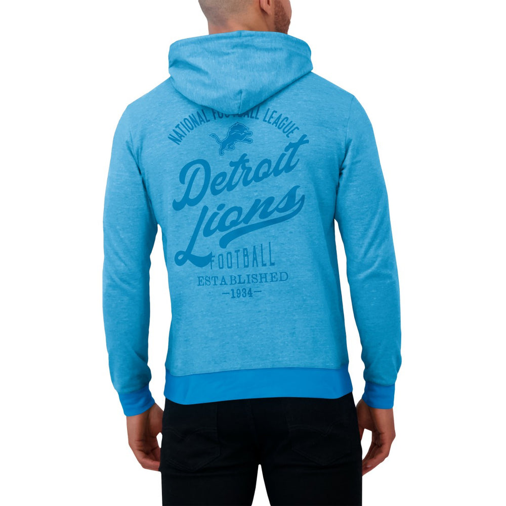 Fanatics Detroit Lions Darius Rucker Collection Tonal Knit Pullover Hoodie Blue