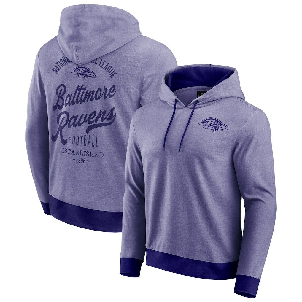 Fanatics Baltimore Ravens Darius Rucker Collection Tonal Knit Pullover Hoodie Purple