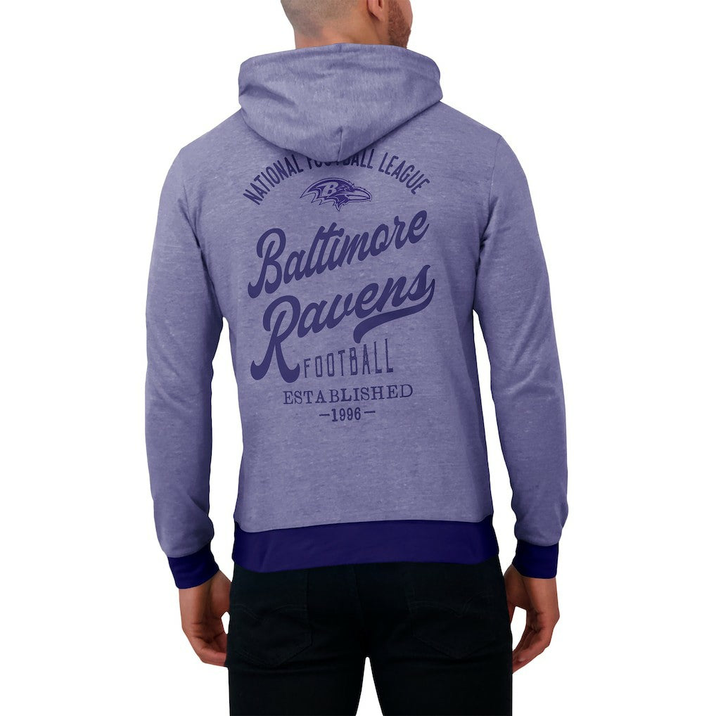 Fanatics Baltimore Ravens Darius Rucker Collection Tonal Knit Pullover Hoodie Purple