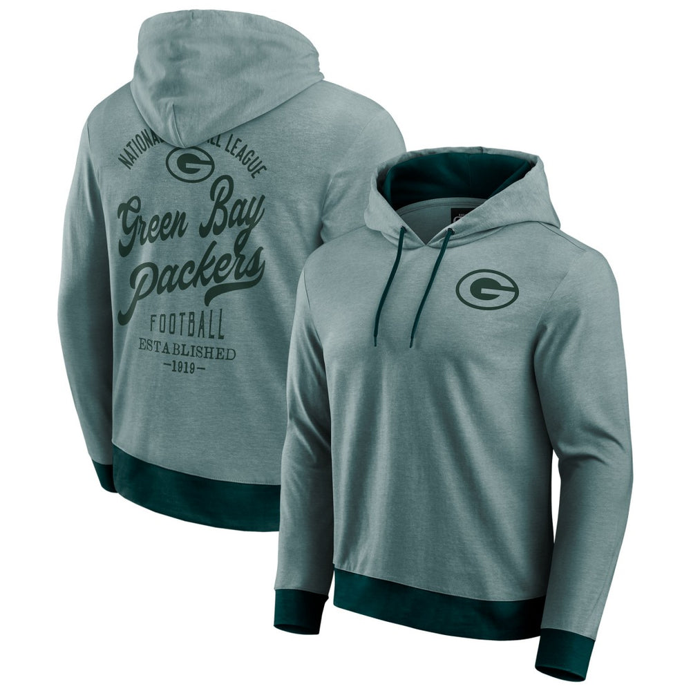 Fanatics Green Bay Packers Darius Rucker Collection Tonal Knit Pullover Hoodie Green