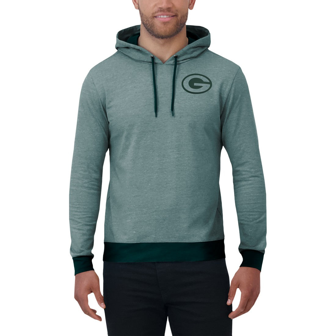 Fanatics Green Bay Packers Darius Rucker Collection Tonal Knit Pullover Hoodie Green