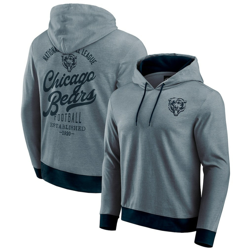 Fanatics Chicago Bears Darius Rucker Collection Tonal Knit Pullover Hoodie Navy