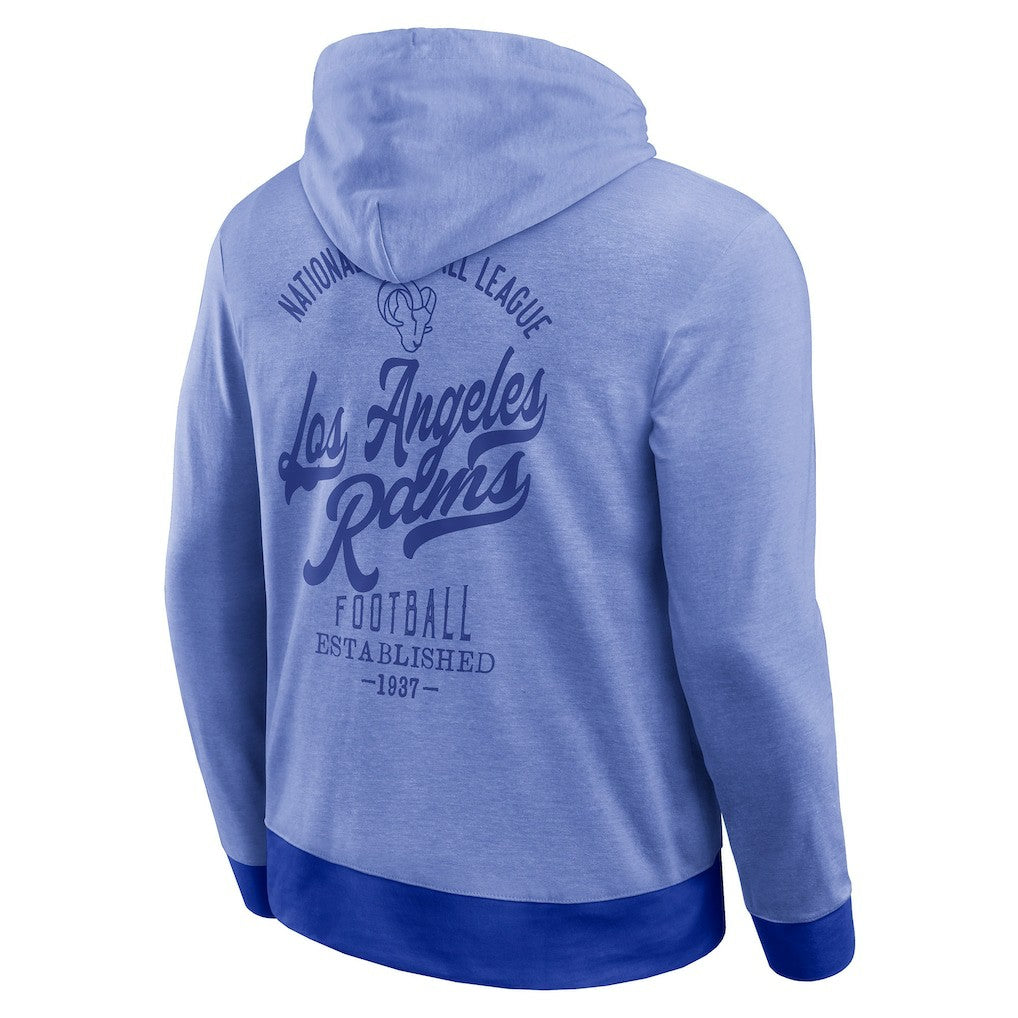 Fanatics Los Angeles Rams Darius Rucker Collection Tonal Knit Pullover Hoodie Royal