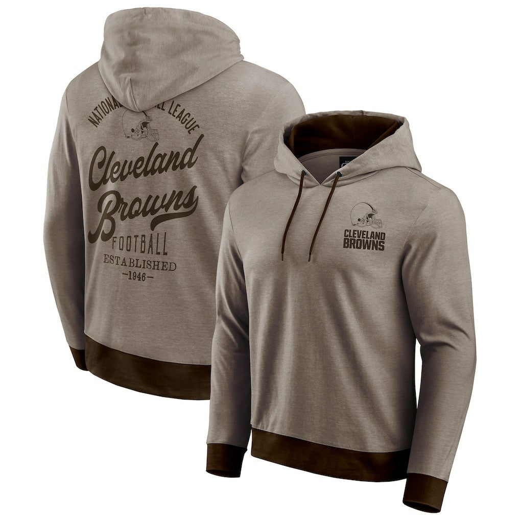 Fanatics Cleveland Browns Darius Rucker Collection Tonal Knit Pullover Hoodie Brown