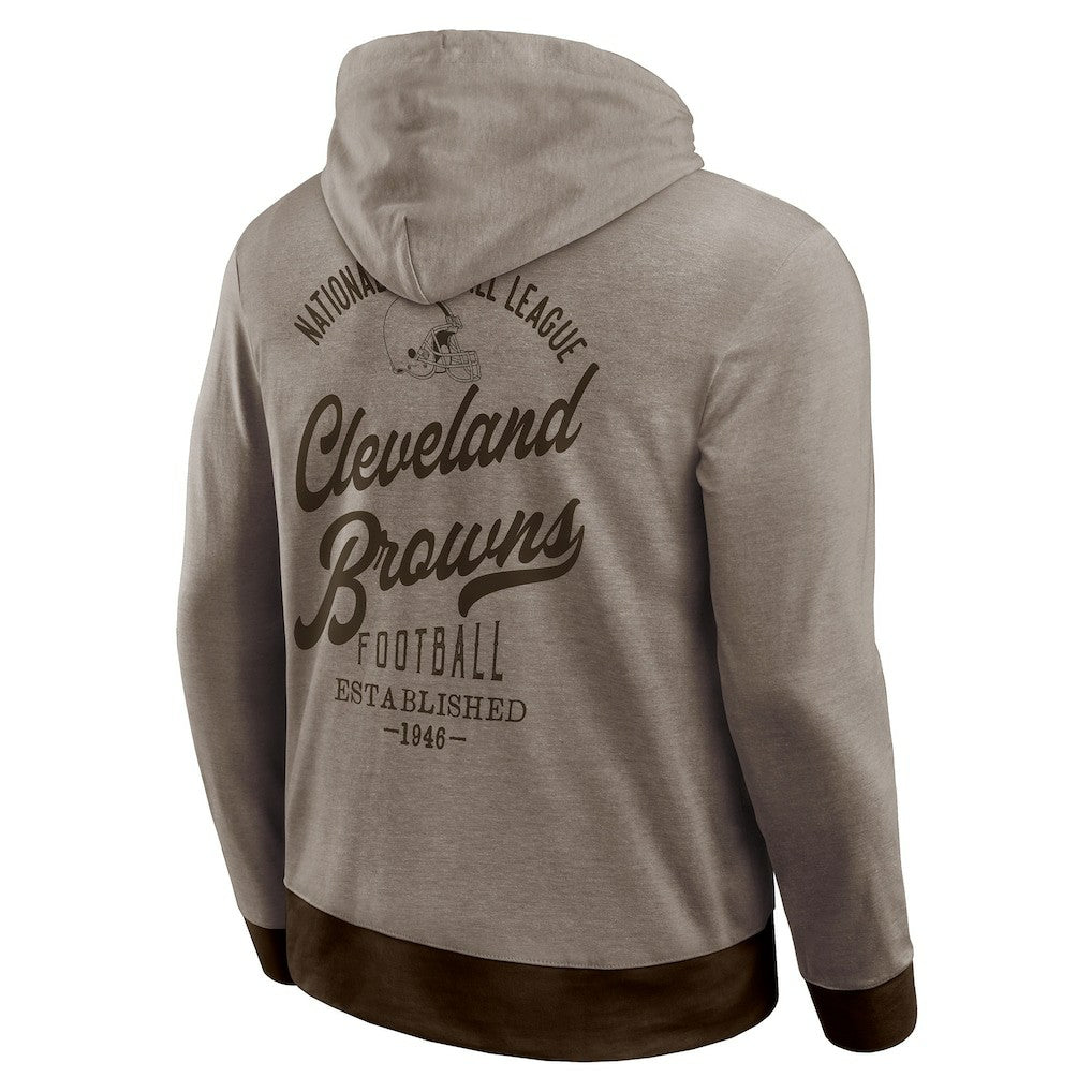Fanatics Cleveland Browns Darius Rucker Collection Tonal Knit Pullover Hoodie Brown