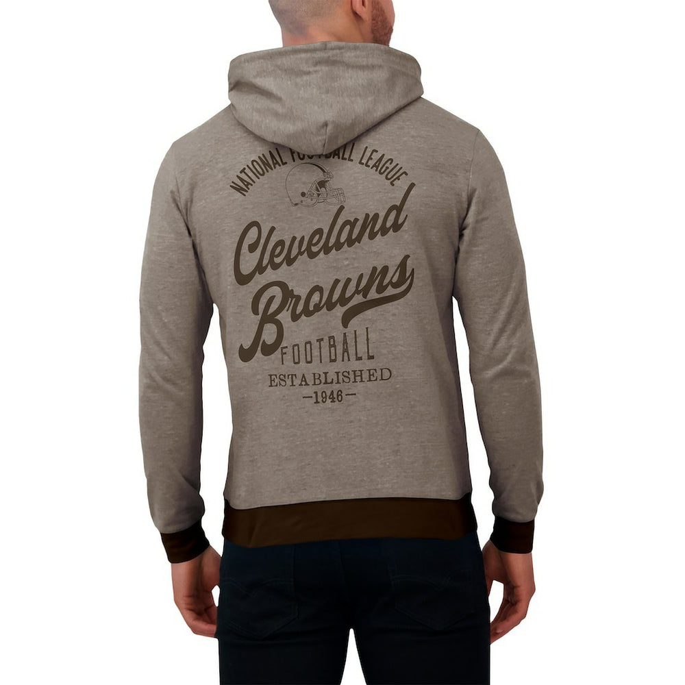 Fanatics Cleveland Browns Darius Rucker Collection Tonal Knit Pullover Hoodie Brown