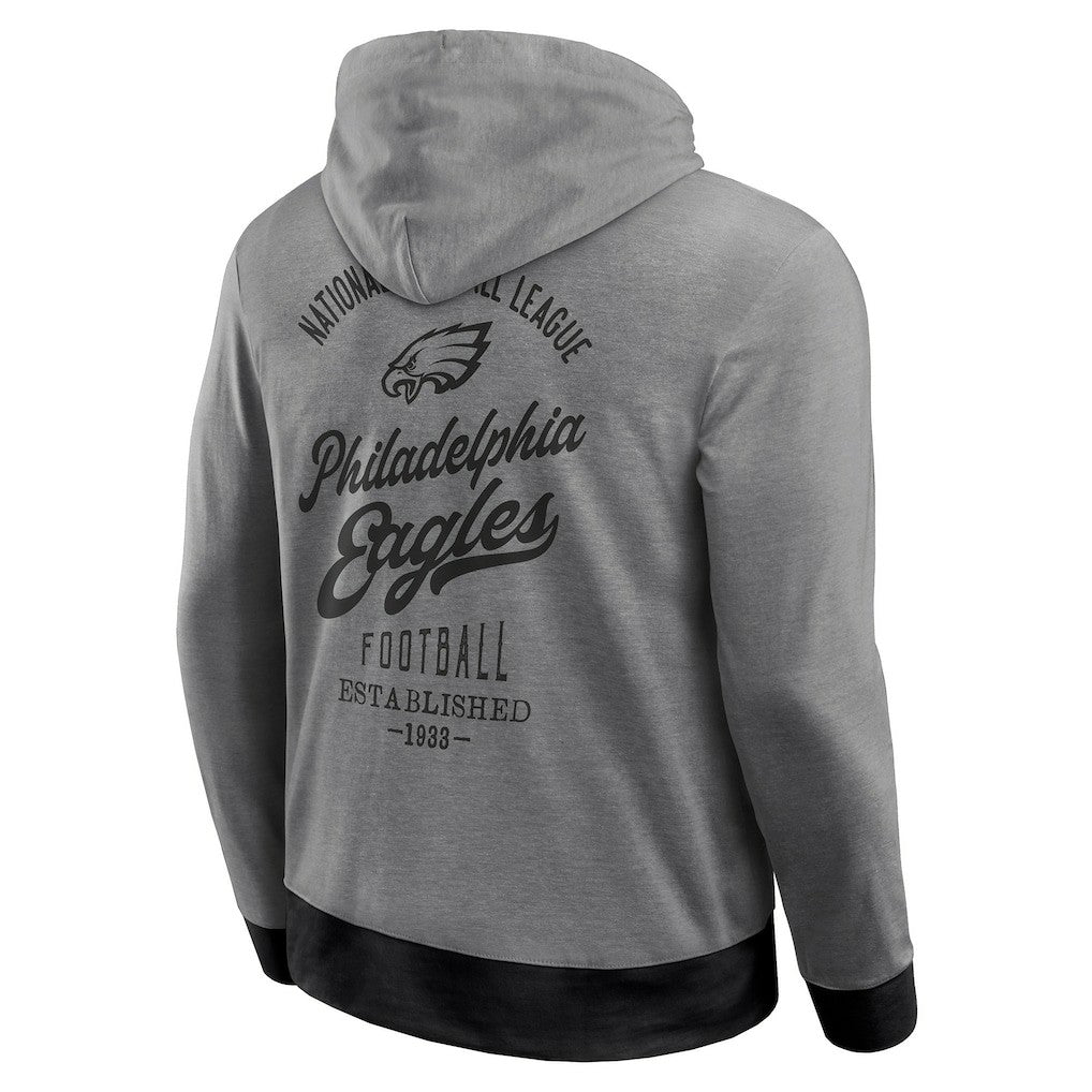 Fanatics Philadelphia Eagles Darius Rucker Collection Tonal Knit Pullover Hoodie Gray