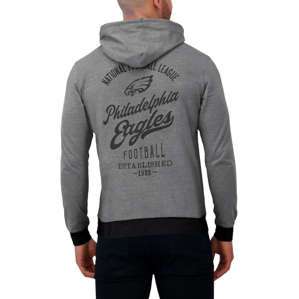 Fanatics Philadelphia Eagles Darius Rucker Collection Tonal Knit Pullover Hoodie Gray