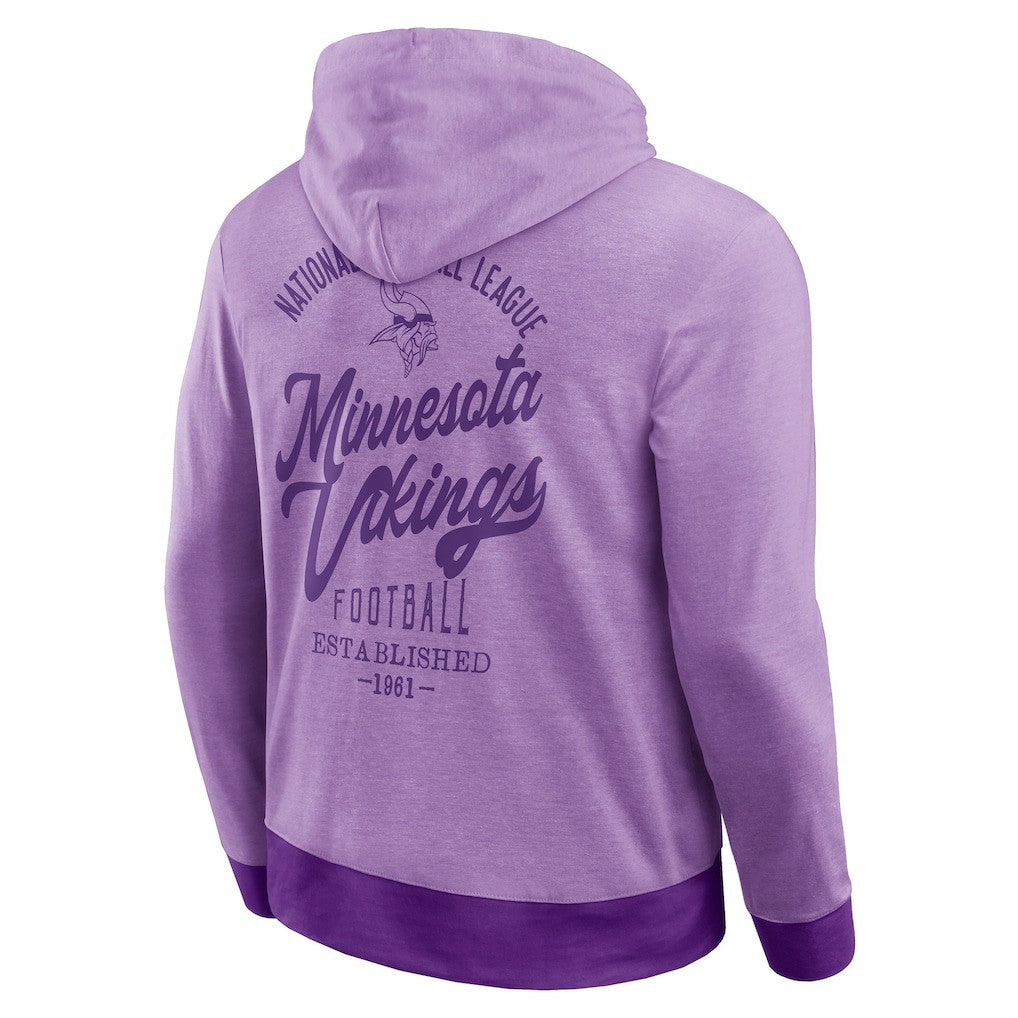 Fanatics Minnesota Vikings Darius Rucker Collection Tonal Knit Pullover Hoodie Purple