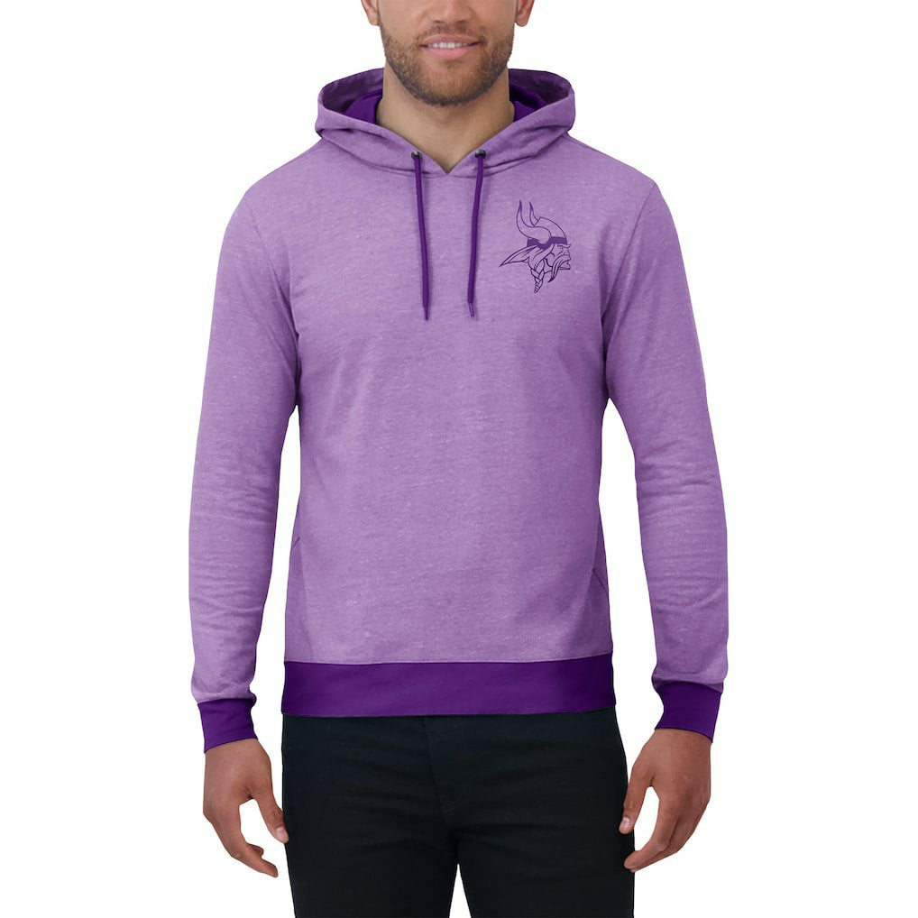 Fanatics Minnesota Vikings Darius Rucker Collection Tonal Knit Pullover Hoodie Purple