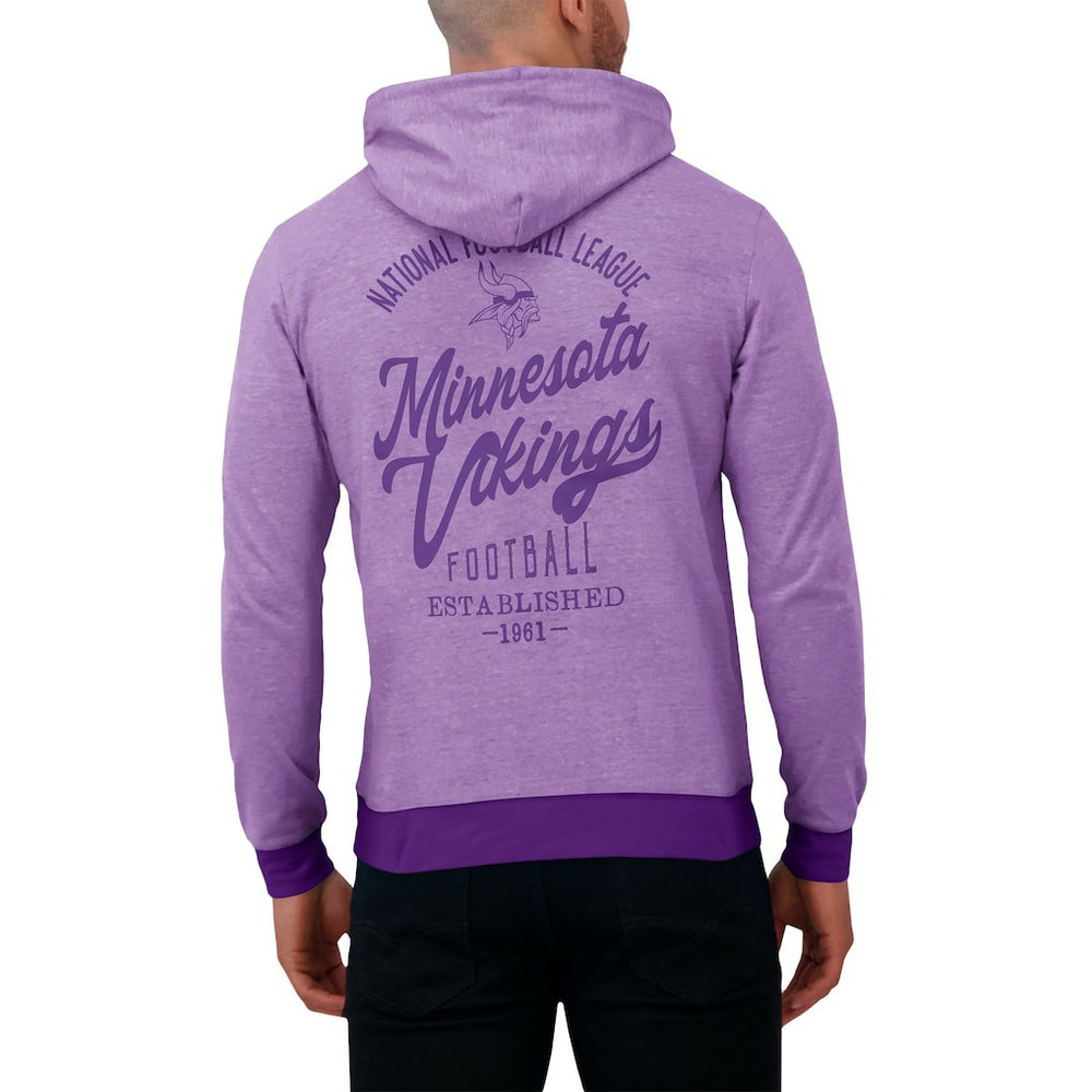 Fanatics Minnesota Vikings Darius Rucker Collection Tonal Knit Pullover Hoodie Purple