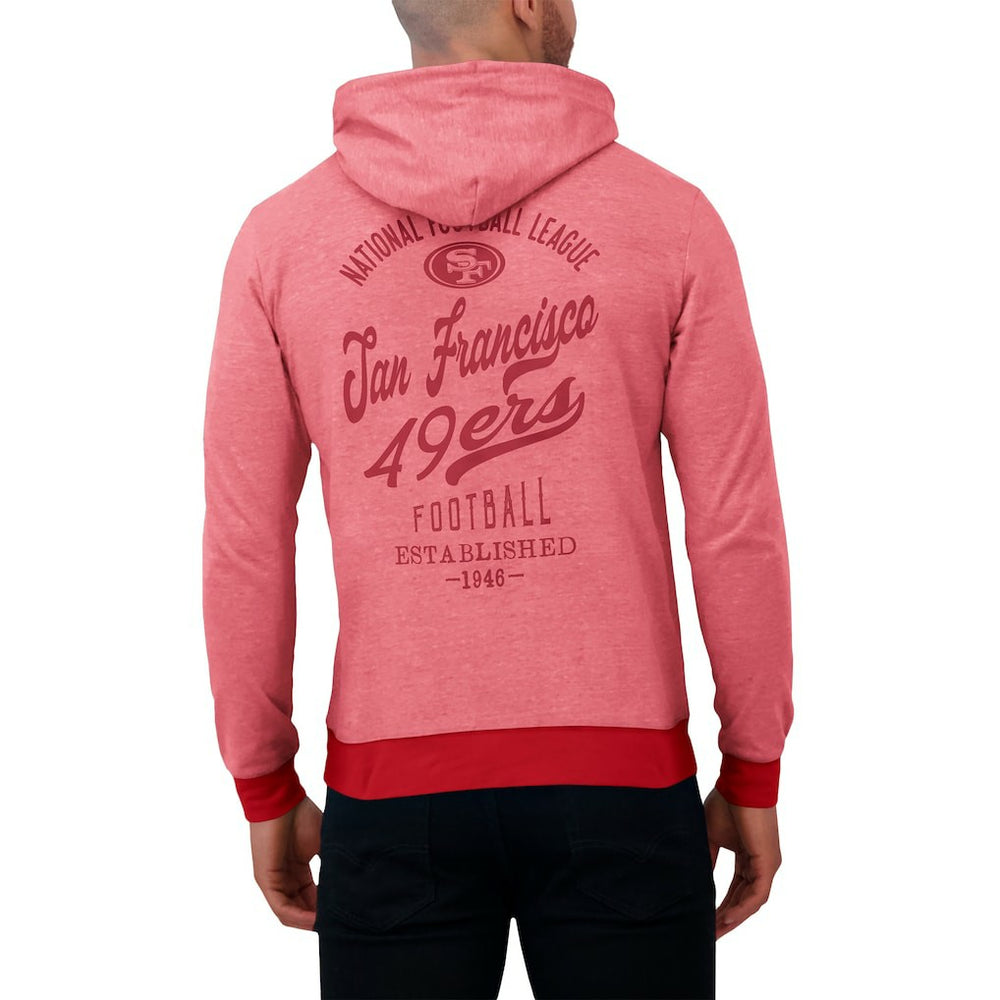 Fanatics San Francisco 49ers Darius Rucker Collection Tonal Knit Pullover Hoodie Scarlet
