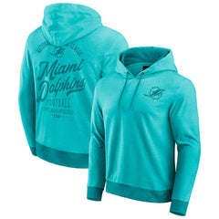 Fanatics Miami Dolphins Darius Rucker Collection Tonal Knit Pullover Hoodie Aqua