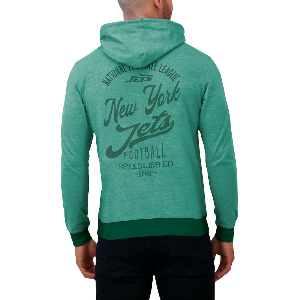 Fanatics New York Jets Darius Rucker Collection Tonal Knit Pullover Hoodie Green