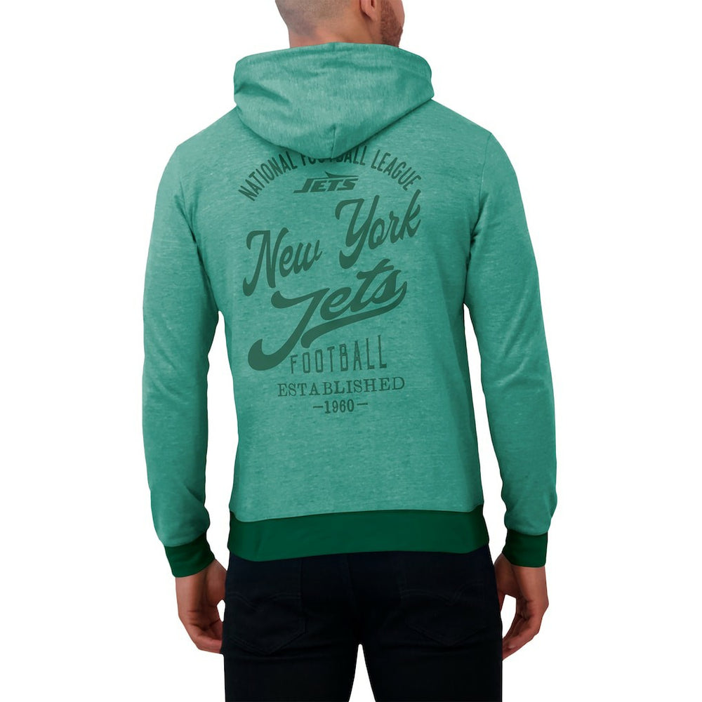 Fanatics New York Jets Darius Rucker Collection Tonal Knit Pullover Hoodie Green