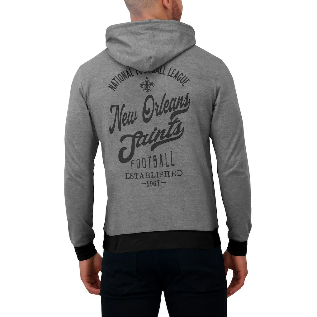 Fanatics New Orleans Saints Darius Rucker Collection Tonal Knit Pullover Hoodie Black