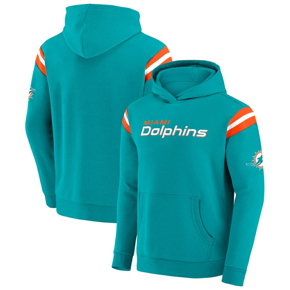 Fanatics Miami Dolphins Darius Rucker Collection Football Washed Pullover Hoodie Aqua