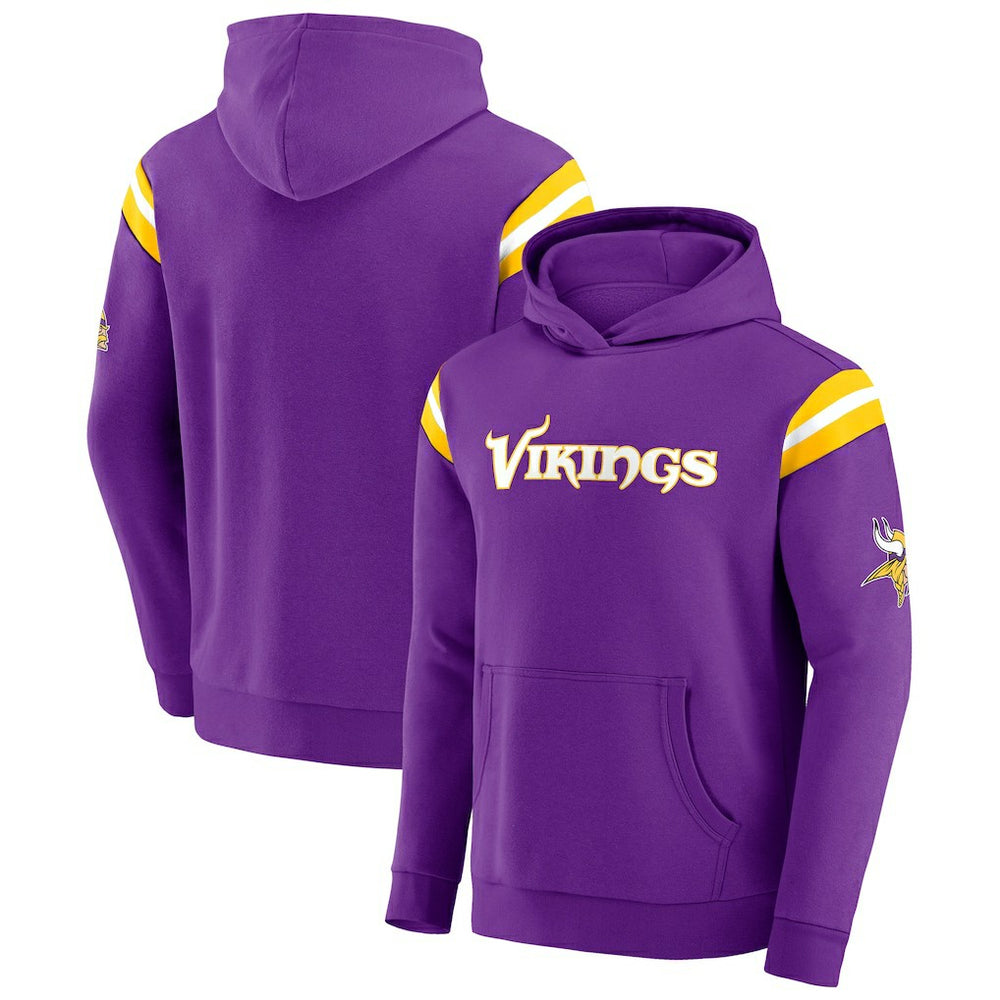 Fanatics Minnesota Vikings Darius Rucker Collection Football Washed Pullover Hoodie Purple