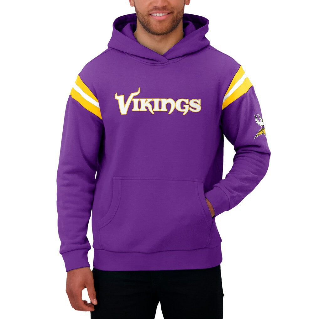 Fanatics Minnesota Vikings Darius Rucker Collection Football Washed Pullover Hoodie Purple