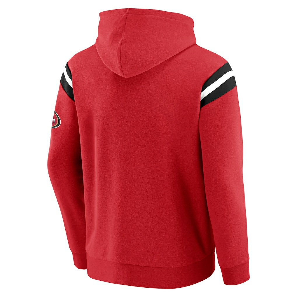 Fanatics San Francisco 49ers Darius Rucker Collection Football Washed Pullover Hoodie Scarlet
