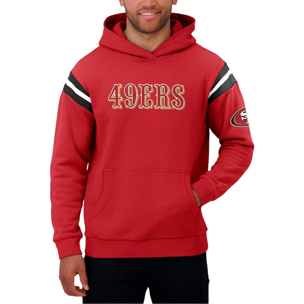 Fanatics San Francisco 49ers Darius Rucker Collection Football Washed Pullover Hoodie Scarlet