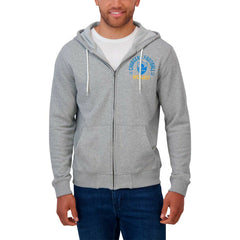 Fanatics Los Angeles Chargers Darius Rucker Collection Vintage Stripe Full-Zip Hoodie Heather Gray
