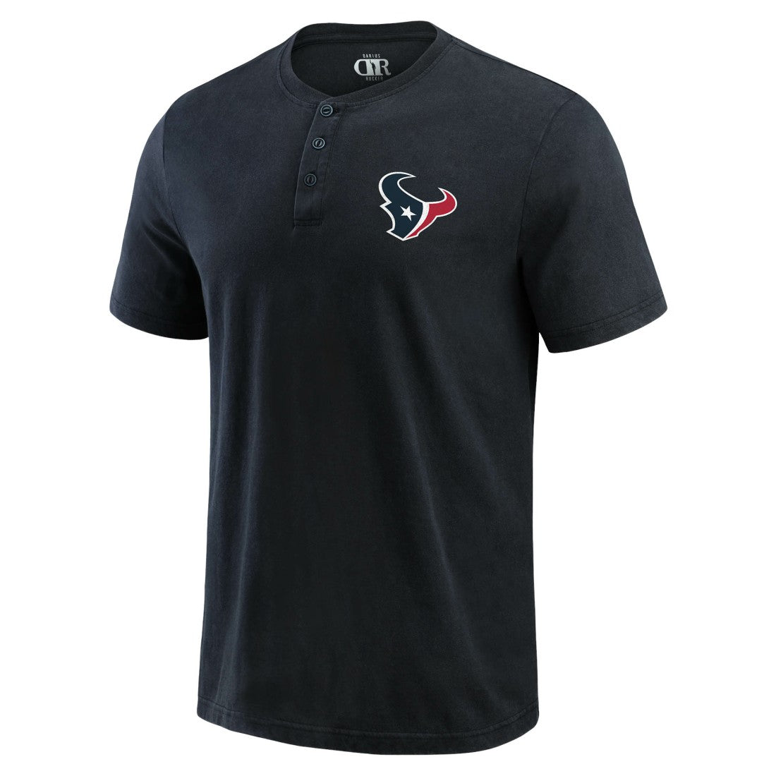 Fanatics Houston Texans Darius Rucker Collection Washed Henley T-Shirt Black