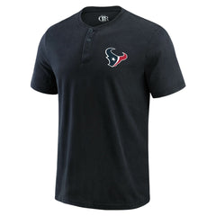 Fanatics Houston Texans Darius Rucker Collection Washed Henley T-Shirt Black