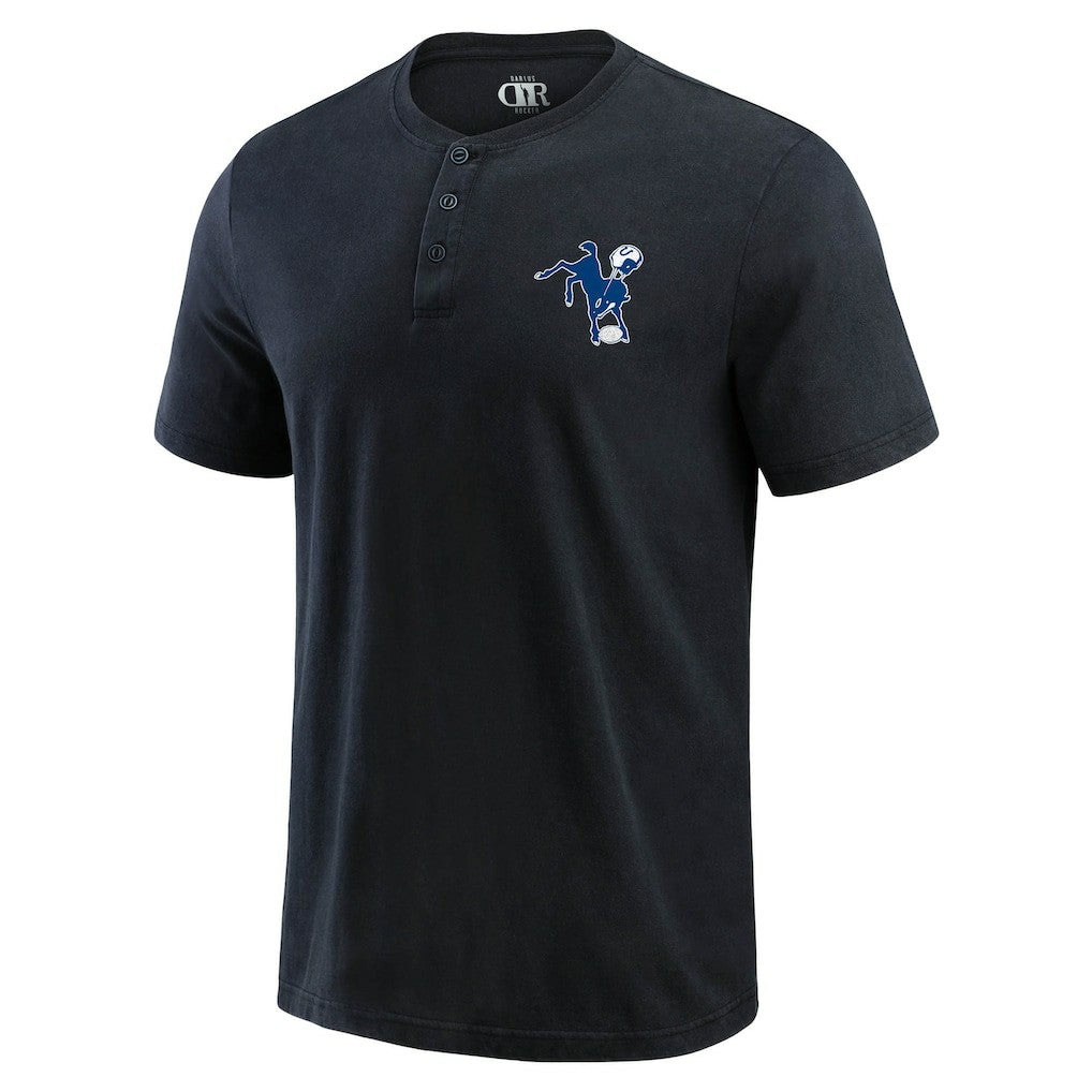 Fanatics Indianapolis Colts Darius Rucker Collection Washed Henley T-Shirt Black