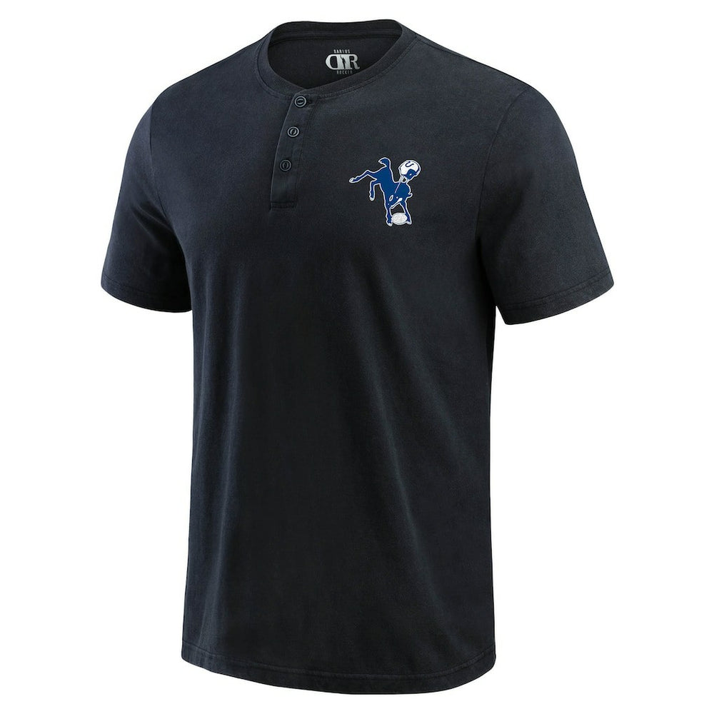 Fanatics Indianapolis Colts Darius Rucker Collection Washed Henley T-Shirt Black
