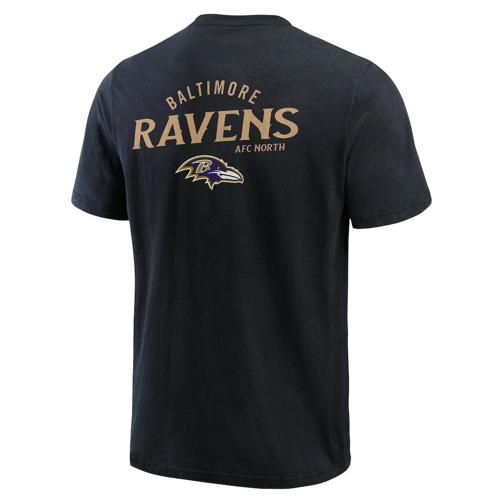 Fanatics Baltimore Ravens Darius Rucker Collection Washed Henley T-Shirt Black