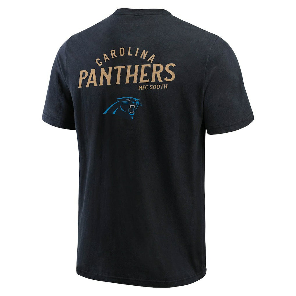 Fanatics Carolina Panthers Darius Rucker Collection Washed Henley T-Shirt Black