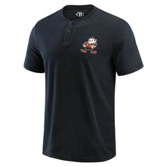 Fanatics Cleveland Browns Darius Rucker Collection Washed Henley T-Shirt Black