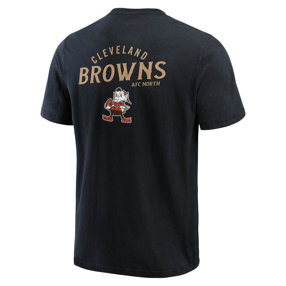 Fanatics Cleveland Browns Darius Rucker Collection Washed Henley T-Shirt Black