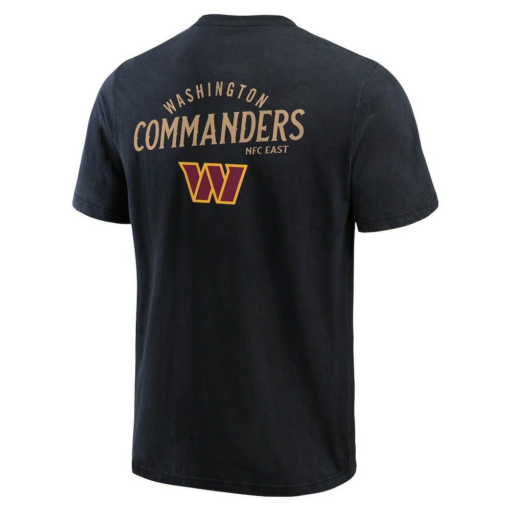 Fanatics Washington Commanders Darius Rucker Collection Washed Henley T-Shirt Black