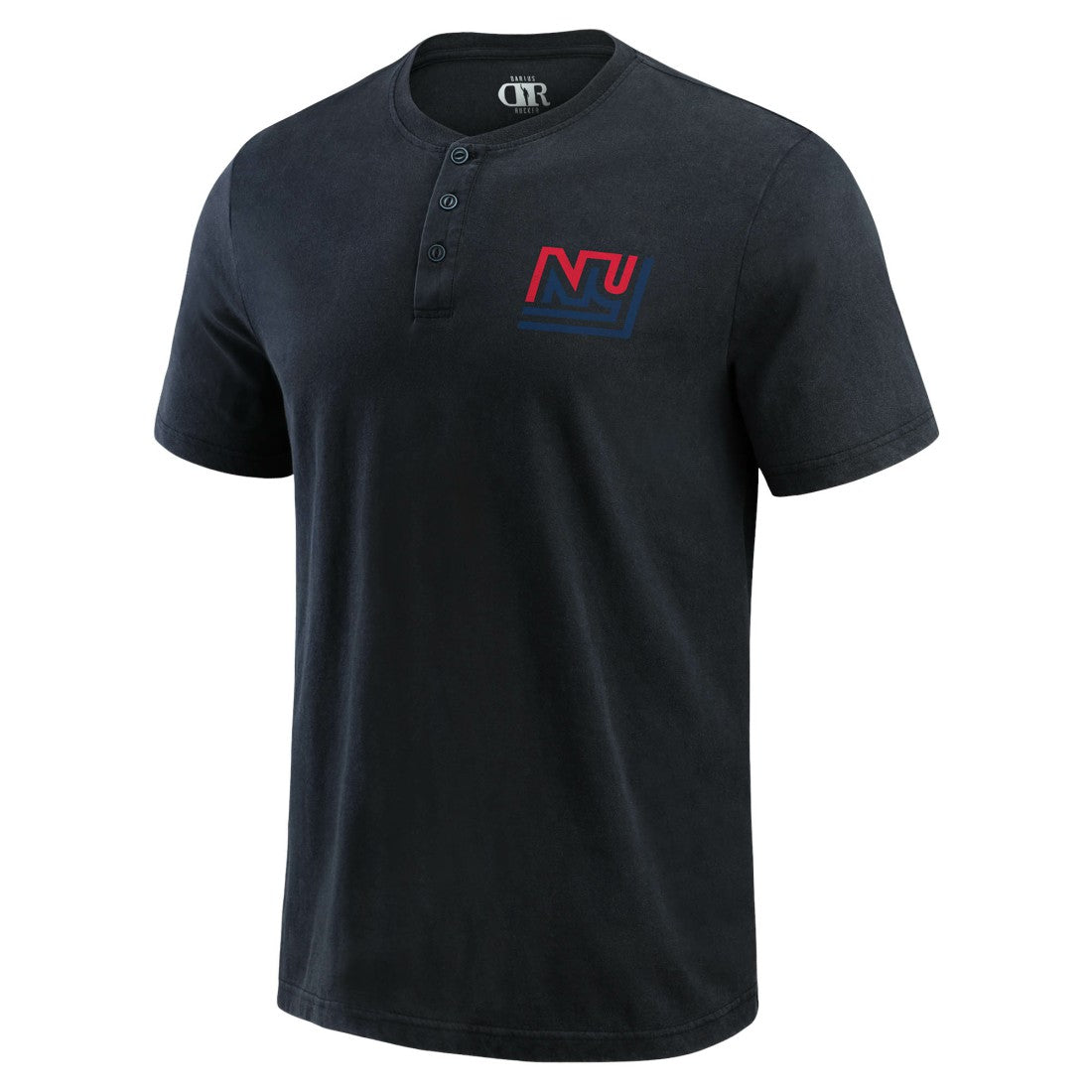 Fanatics New York Giants Darius Rucker Collection Washed Henley T-Shirt Black