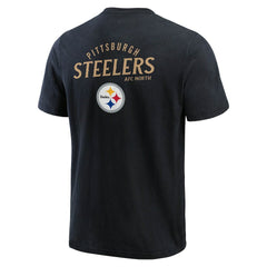 Fanatics Pittsburgh Steelers Darius Rucker Collection Washed Henley T-Shirt Black