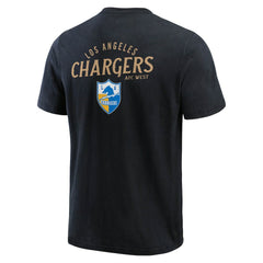 Fanatics Los Angeles Chargers Darius Rucker Collection Washed Henley T-Shirt Black