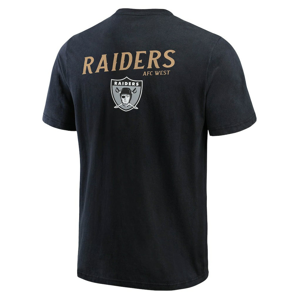 Fanatics Las Vegas Raiders Darius Rucker Collection Washed Henley T-Shirt Black