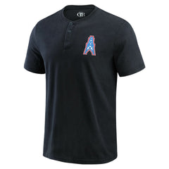 Fanatics Tennessee Titans Darius Rucker Collection Washed Henley T-Shirt Black