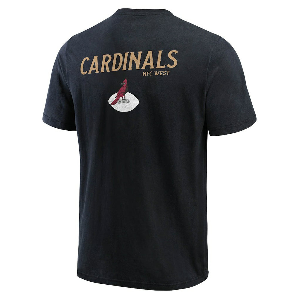 Fanatics Arizona Cardinals Darius Rucker Collection Washed Henley T-Shirt Black