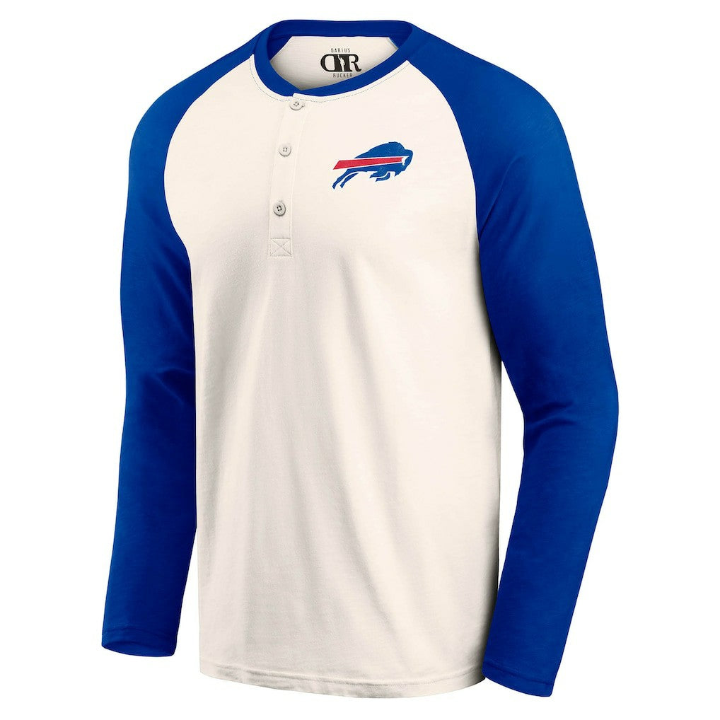 Fanatics Buffalo Bills Darius Rucker Collection Raglan Henley T-Shirt Cream/Royal