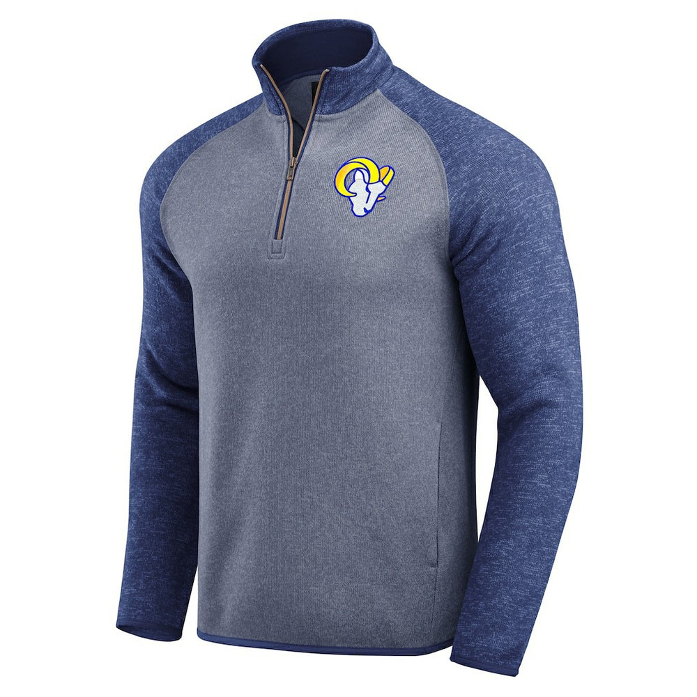 Fanatics Los Angeles Rams Darius Rucker Collection Tonal Quarter-Zip Jacket Blue