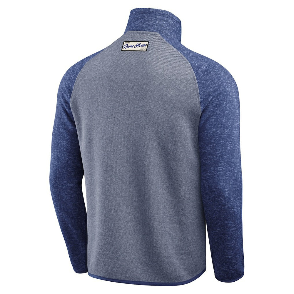 Fanatics Los Angeles Rams Darius Rucker Collection Tonal Quarter-Zip Jacket Blue
