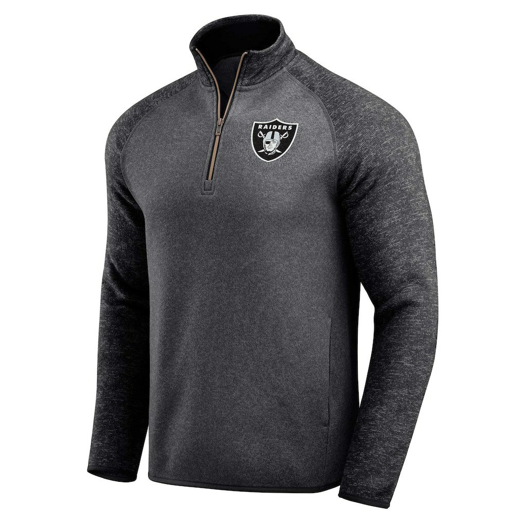 Fanatics Las Vegas Raiders Darius Rucker Collection Tonal Quarter-Zip Jacket Black
