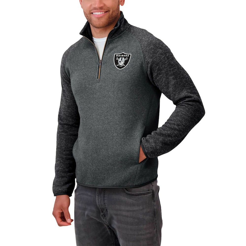 Fanatics Las Vegas Raiders Darius Rucker Collection Tonal Quarter-Zip Jacket Black