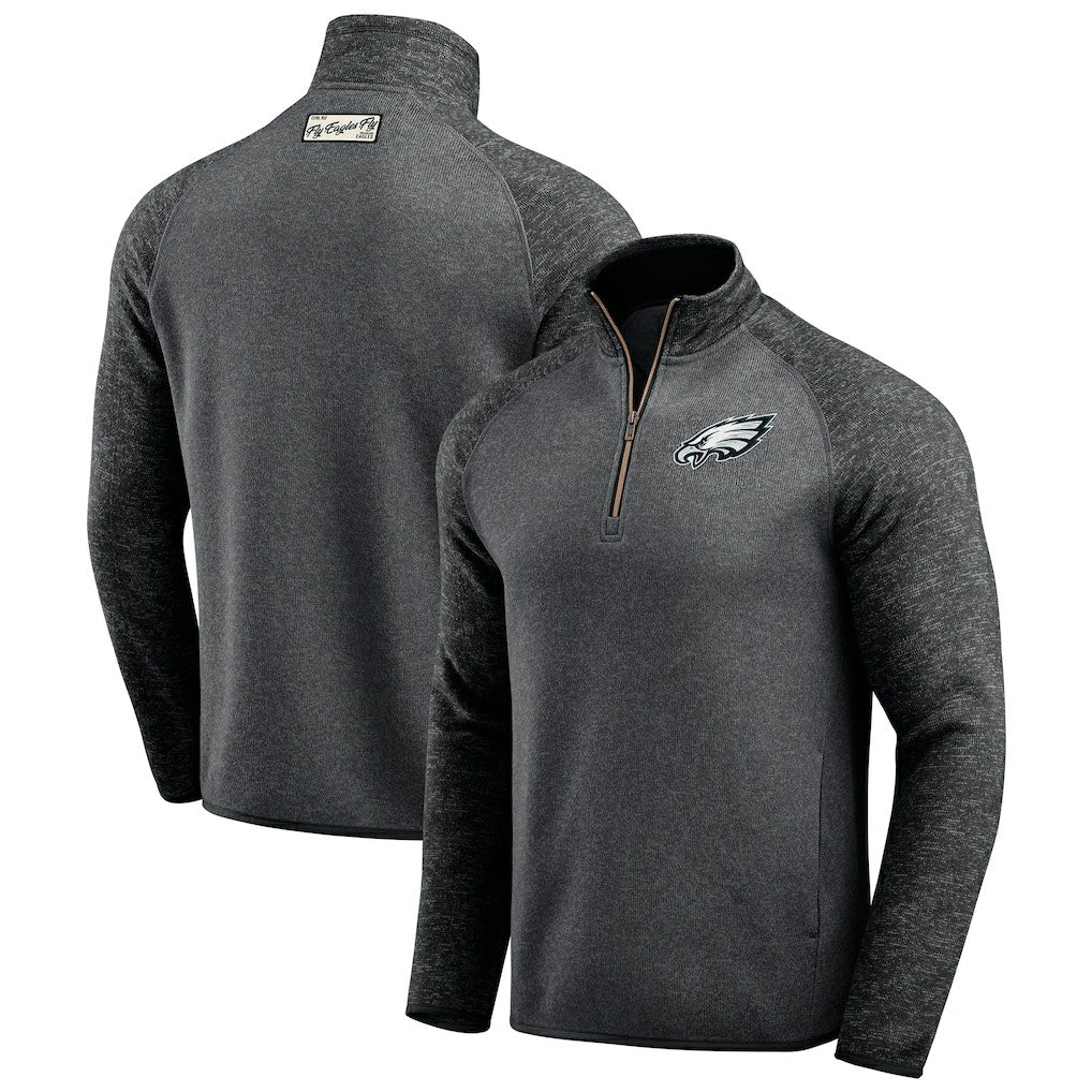 Fanatics Philadelphia Eagles Darius Rucker Collection Tonal Quarter-Zip Jacket Black