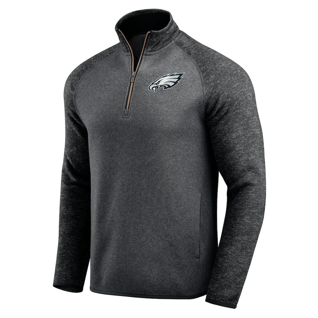 Fanatics Philadelphia Eagles Darius Rucker Collection Tonal Quarter-Zip Jacket Black